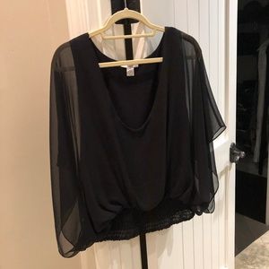 Bar III Sexy & Dressy Black Blouse